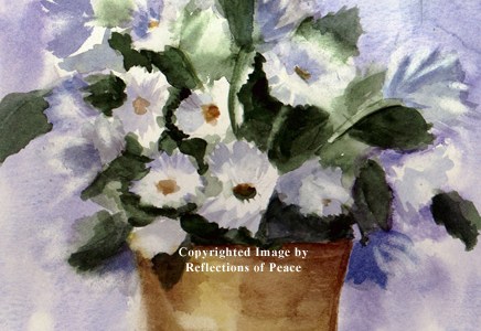 Pot of Spring Flowers