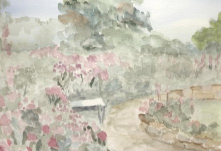 Bench and Flower Garden