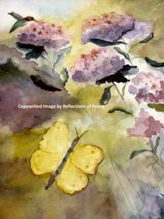 Hummingbird and Butterfly