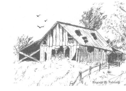 Barn in Black and White